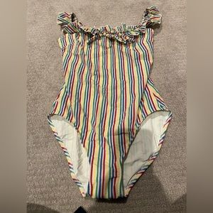Solid and Striped Rainbow One Piece, New with Tags!